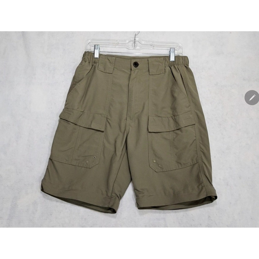 World Wide Sportsman Shorts Mens M 32 Convertible Cargo Pockets Khaki Brown